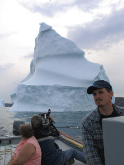 Water Street West video production - shooting icebergs in Newfoundland 